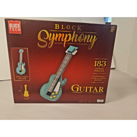 Block SYMPHONY Guitar Building Block Set 183 Pieces total NEW - Picture 1 of 3